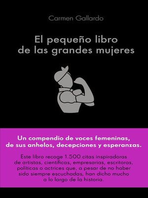 cover image of El pequeño libro de las grandes mujeres